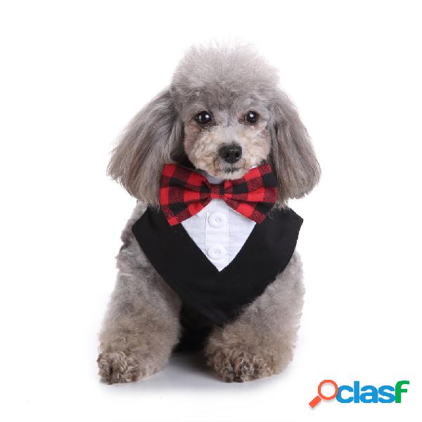 Formal Cachorro Gravatas Tuxedo Bandana Lenço de pescoço