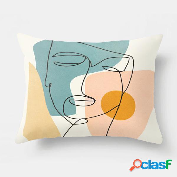 1 pc com impressão de graffiti simples fronha decoração