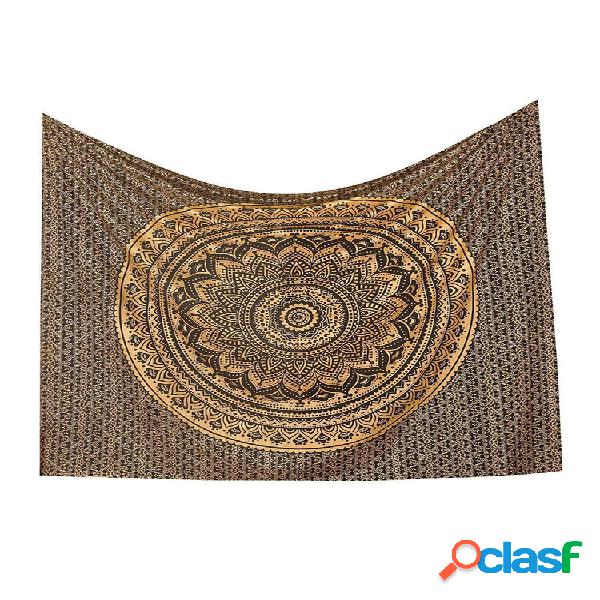 145 * 145cm Indian Ombre Mandala TAPETE DE OURO TAPETE DE