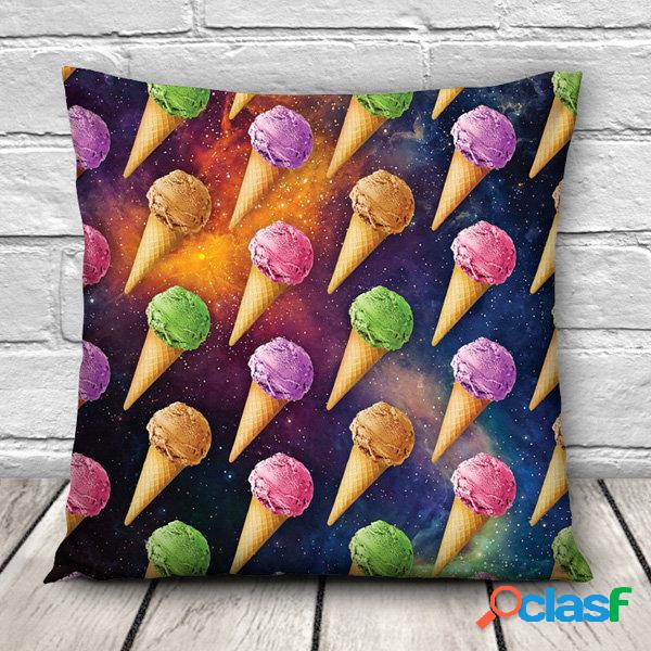 3D Sweet Food Patterns Travesseiro Caso Sofá doméstico