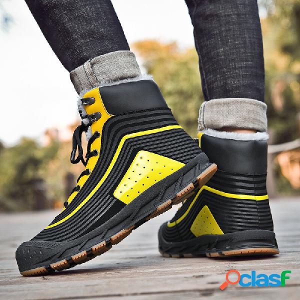Botas de neve unissex para crianças anti-colisão com