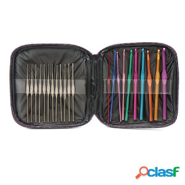 Conjunto de 31 unidades de alumínio multicolor crochê