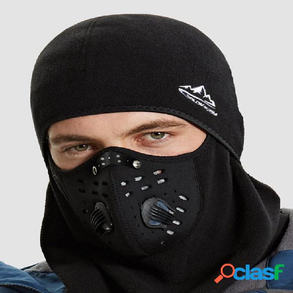 Homens Plus Thick Keep Warm Riding Outdoor À Prova de Vento