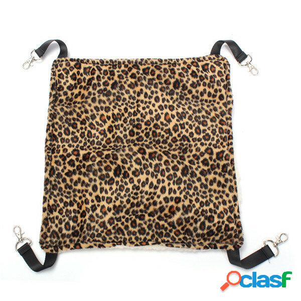 Pet Cat cama Hammock pendurado Kitty Pad Small Warm Leopard