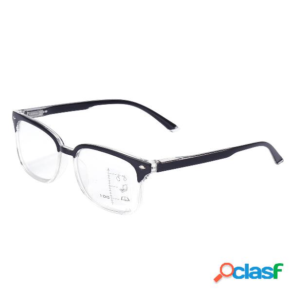 Retro Progressive Multifocal Reading Óculos Armação de