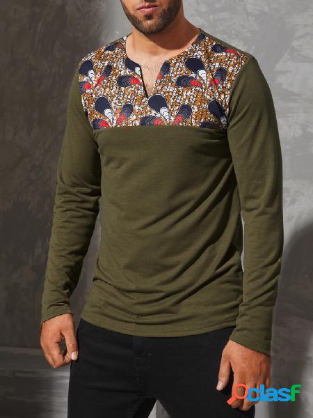 YOINS BASICS Masculino casual tribal estampa estilo étnico