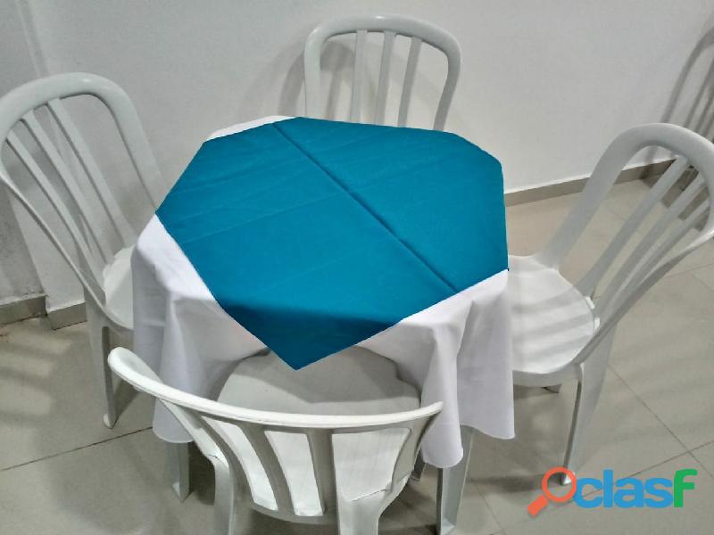 Promoção Locação de mesas com 4 cadeiras R$ 9,90