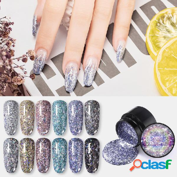 5ml Starry Rainbow Unhas Polish Gel Brilho Neon Color