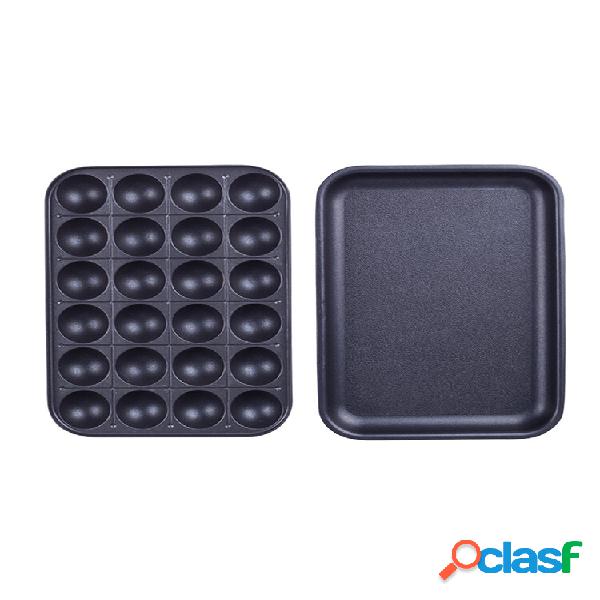 24 Holes Takoyaki Grill Pan Plate Cozinhar Molde De Cozida