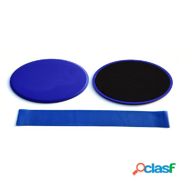 3pcs Aptidão Core Sliders Pad Resistance Bandas Conjunto