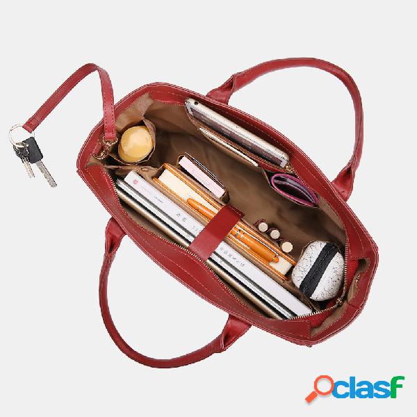 Bolsa de mão multifuncional QUEENIE Casual Shopping Ripple