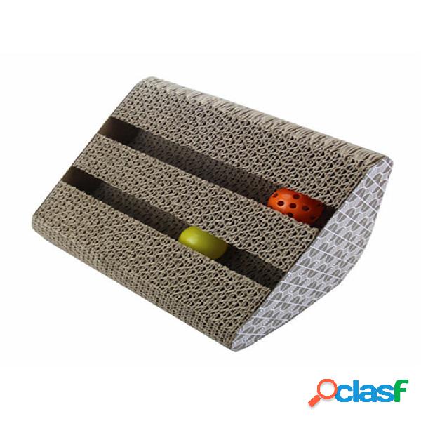 Cat Toy Kitty Scratcher Catnip Scratch Board Incline