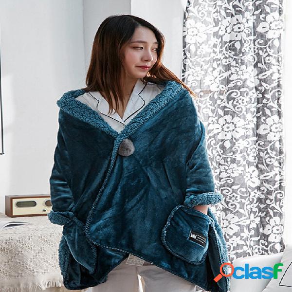 Cobertor de pelúcia espesso Soft jogar xale sofá cama