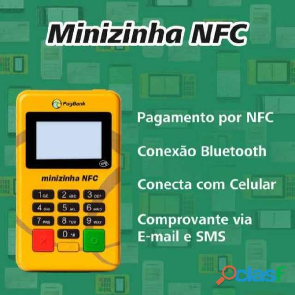 Nova Maquininha Minizinha NFC do Pagseguro. Não perca mais