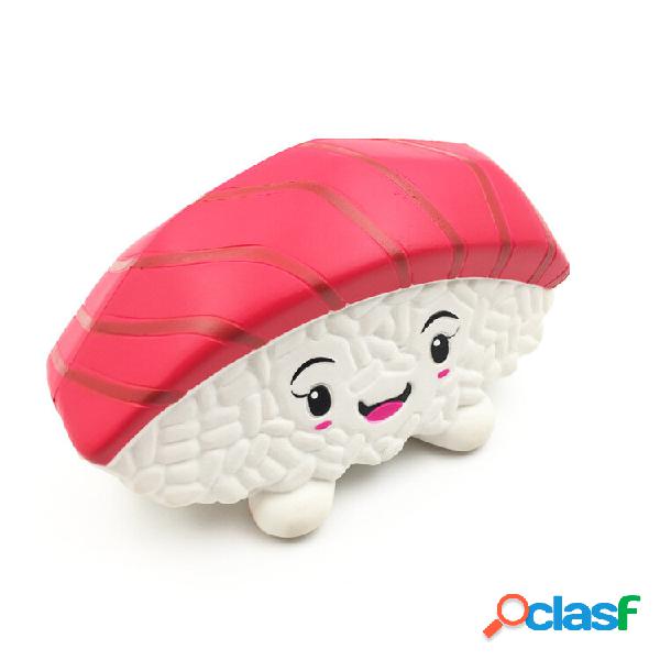 Squishyfun Atum Salmão Sushi Squishy Jumbo 14 cm Embalagem