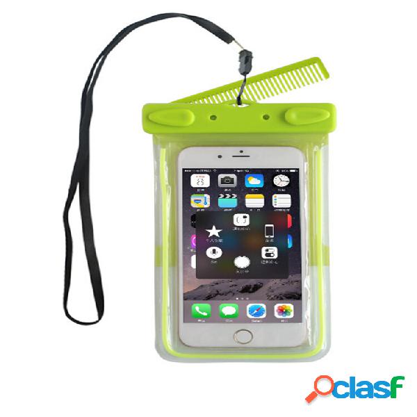 Impermeável universal Bolsa com janela transparente espelho