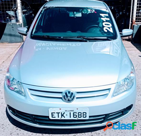 VOLKSWAGEN GOL (NOVO) 1.0 MI TOTAL FLEX 8V 4P PRATA 2011 1.0