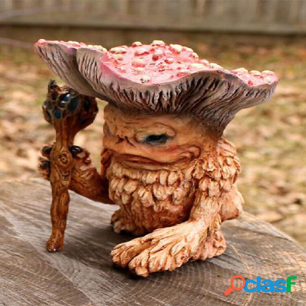 1 PC Cogumelo Monstro Shaman Wizard Troll Toy Figura