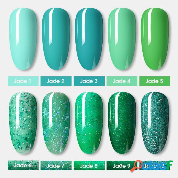 7ml Jade Green Color Series Unhas Polonês Gel Fototerapia