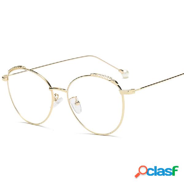 Óculos Retro Optical Óculos de Plástico Rodada Óculos de