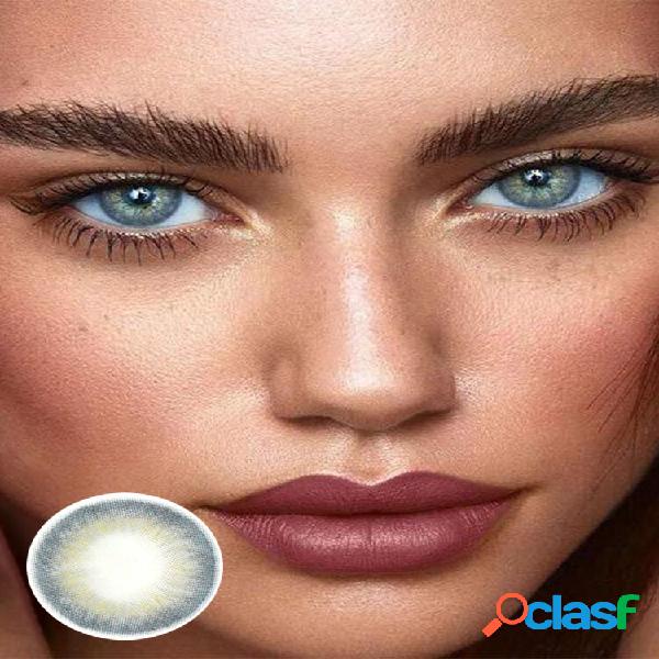 1 PC (Para One Eye) Lentes de contato coloridas anuais DNA