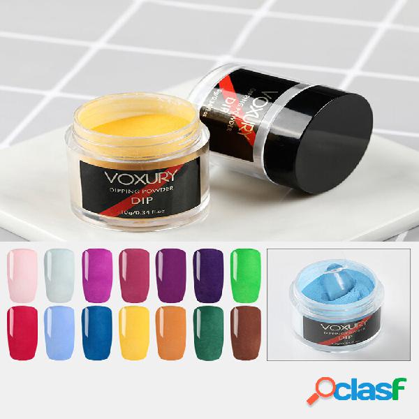 10 Pcs Unhas Pó de imersão Gel Set Free-Baking Lamp