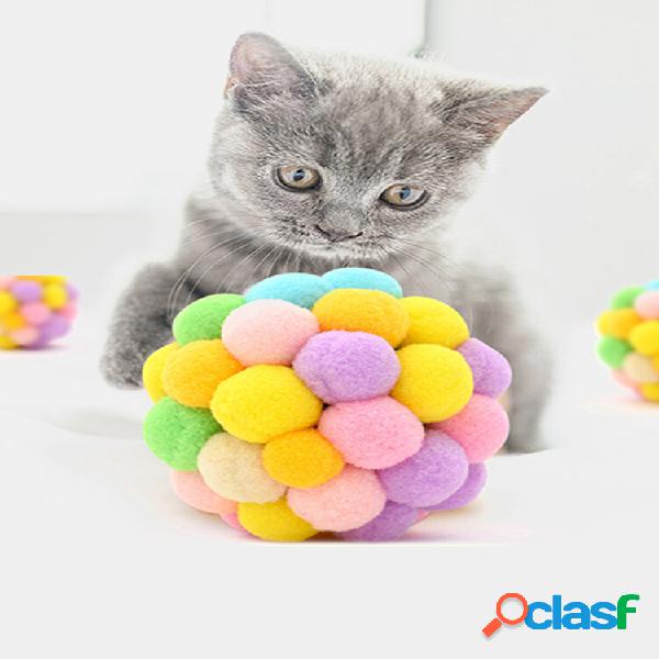 1Pc engraçado gato bola interativa brinquedo animal de