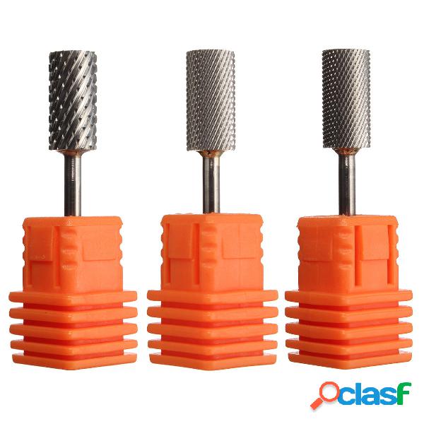 3/32 "Unhas Broca Bits Files Cylinder Carbide For Unhas Art
