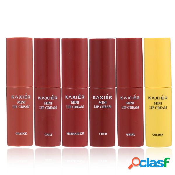 6Pcs Líquido Matte Lipstick Pen Lip Gloss Set Durável