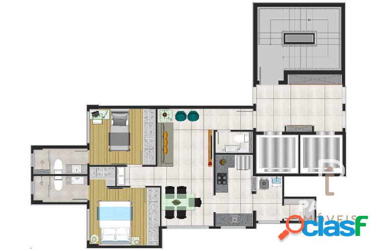 Apartamento 02 quartos com lazer completo a venda no Vila