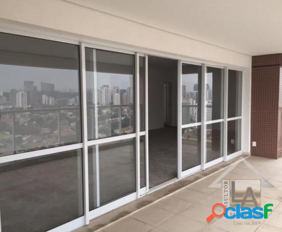 Apartamento-Brooklin Alto Padrão 258 metros 4 Suítes 4