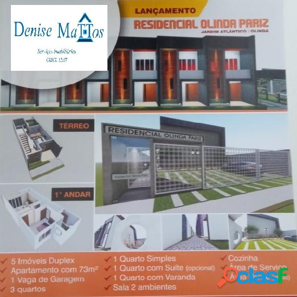 Casa Duplex - Venda - Olinda - PE - Jardim Atlxc3xa2ntico