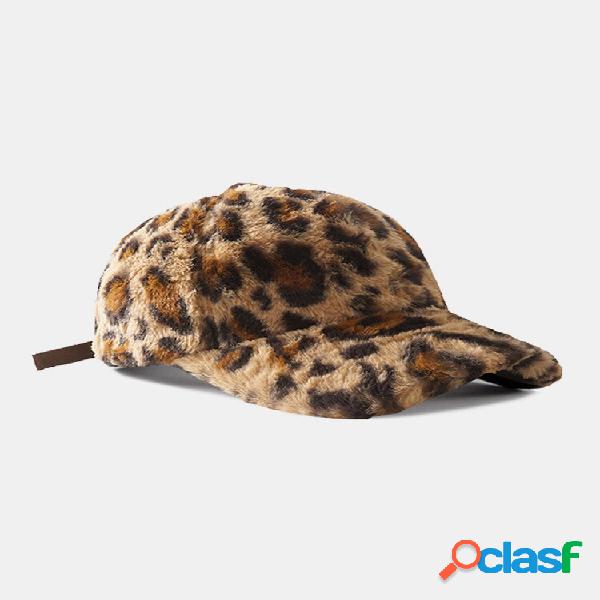 Mulheres e homens Wool Leopard Padrão Soft Quente inverno