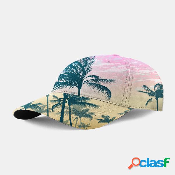 Sobreposição de algodão unissex Coco Tree Ombre Print
