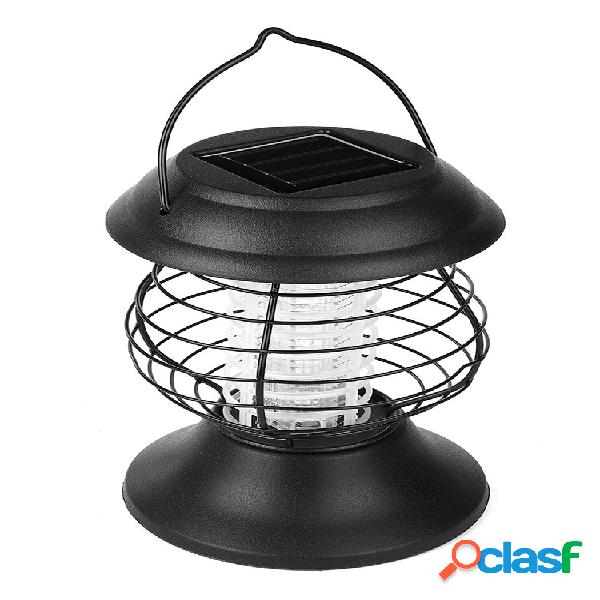 Lanterna de plástico solar mosquito lâmpada forma jardim