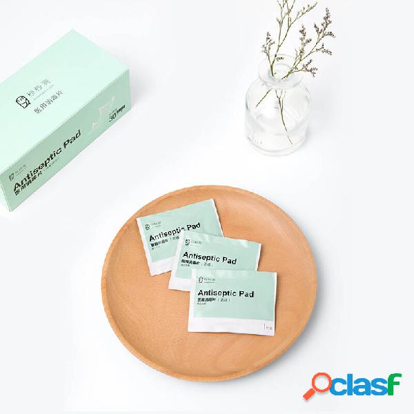 30pcs portátil-almofadas de álcool cotonetes lenços