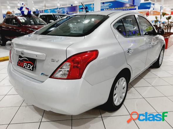 NISSAN VERSA SV 1.6 16V FLEX FUEL 4P MEC. PRATA 2012 1.6