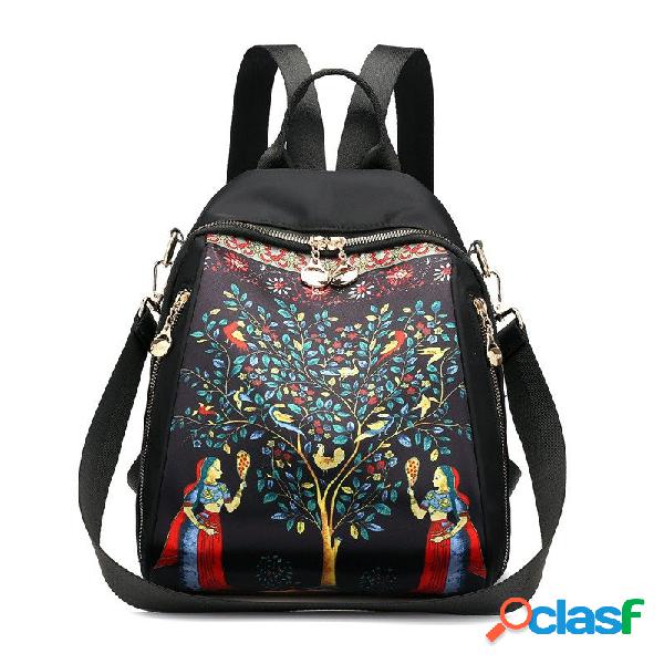 Mochila multifuncional Elephant Print de dupla utilização