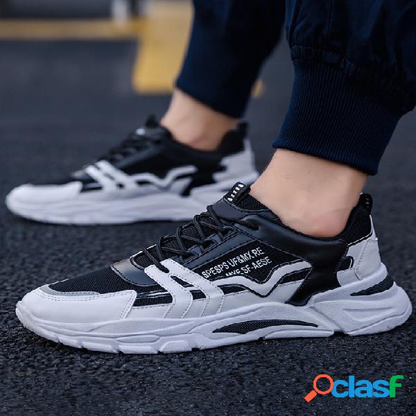 Tênis casual para caminhada ao ar livre na moda masculina