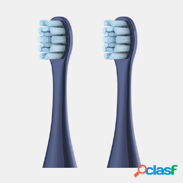 2 peças de reposição Escova cabeças Escova de dentes