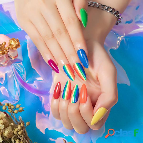 7 mMl Rainbow Series Unhas Polonês Gel Manicure Poly Unhas