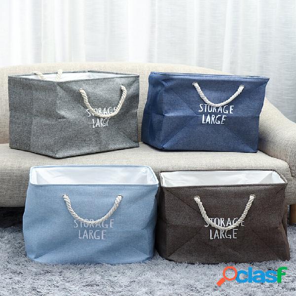 Cesto de roupa suja multifunções dobrável Armazenamento