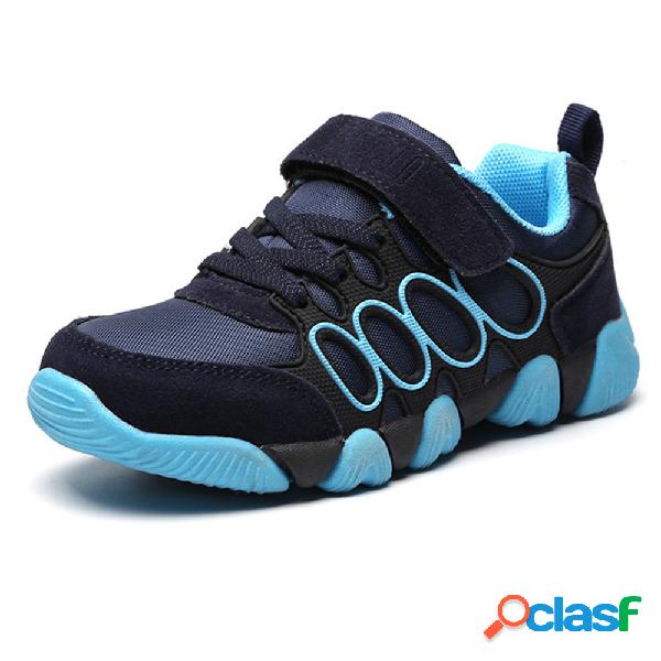 Crianças Unisex Malha Respirável Gancho Loop Comfy Sport