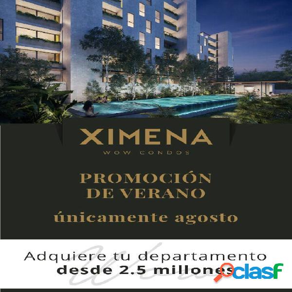 Departamento en Residencial Ximena en Via Cumbres Cancún,