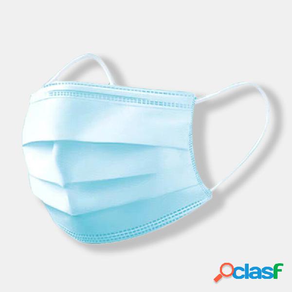 10Pcs Máscaras descartáveis 3Layers Boca não tecida