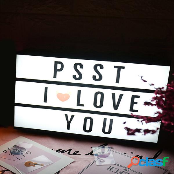 96PCS Cards LED Creative Letter Message Combinação DIY A4