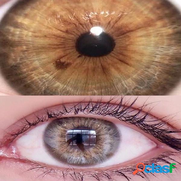 1 PC (para One olhos) Lentes de contato coloridas anuais de