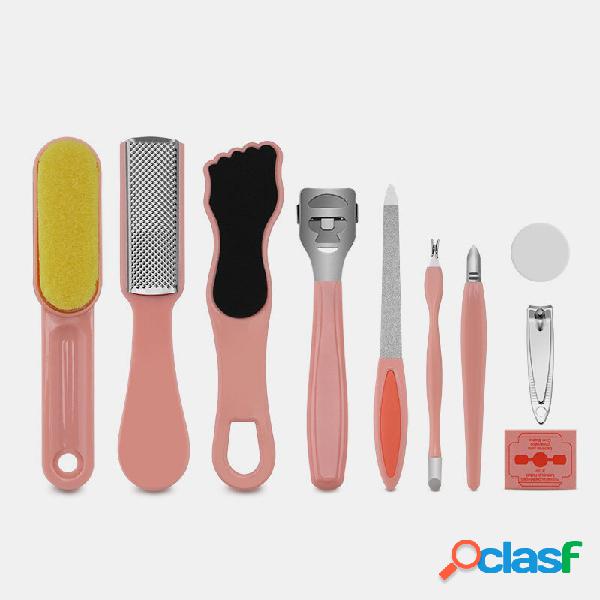 Conjunto de ferramentas de pedicure com 10 unidades Unhas