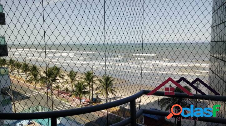 Apartamento amplo com Vista para o Mar com lazer em