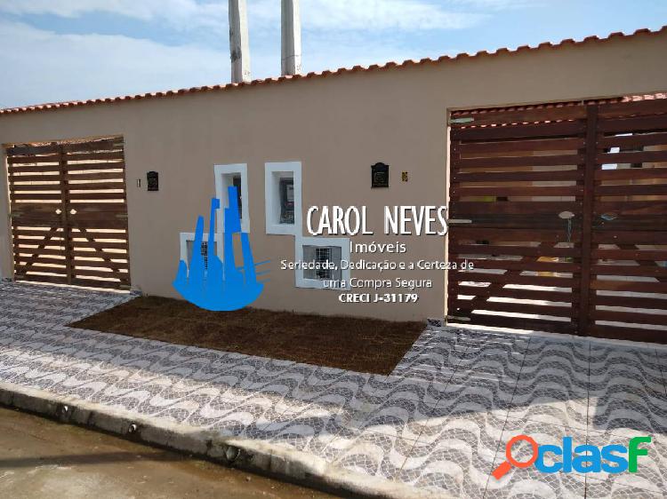 CASA NOVA 2 DORMITÓRIOS COM PISCINA LADO PRAIA TUPY